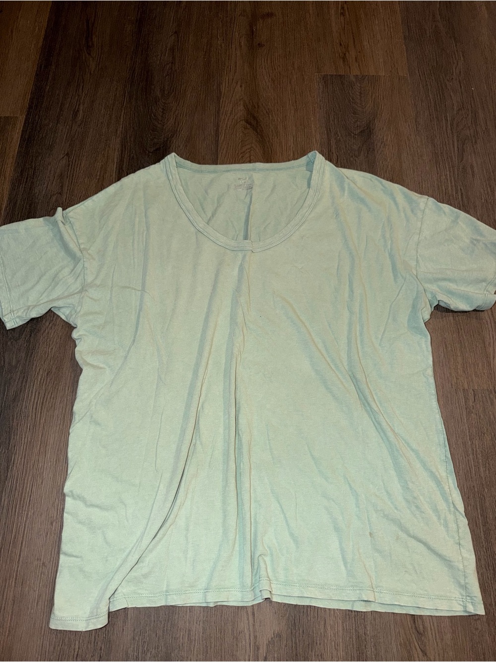 Aerie Oversized Tee with Distressed Collar
